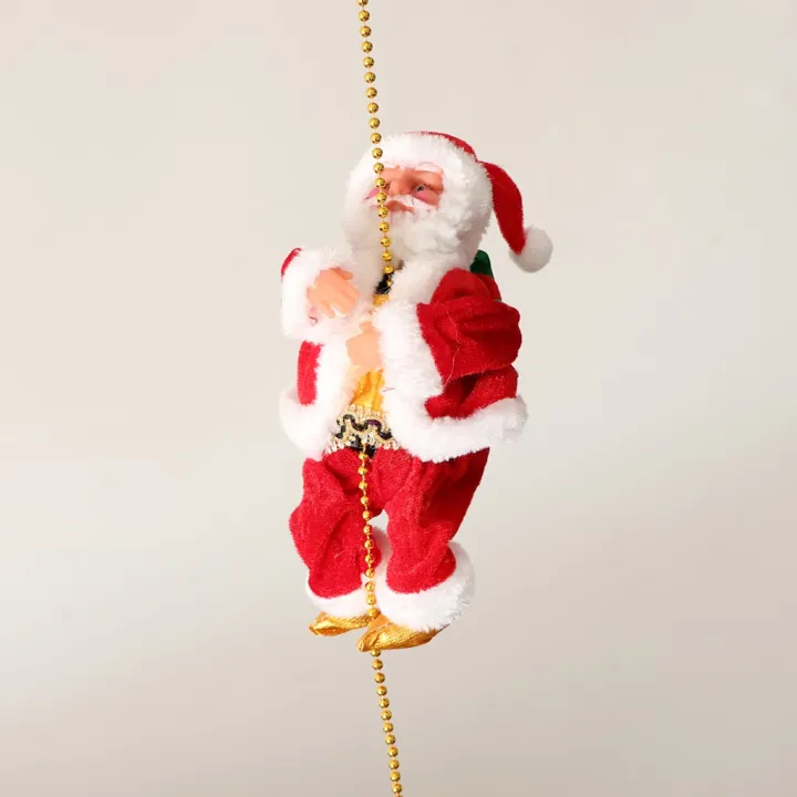 READY STOCK Animated Climbing Santa Claus Moving Figure Christmas Ornament  | Lazada PH