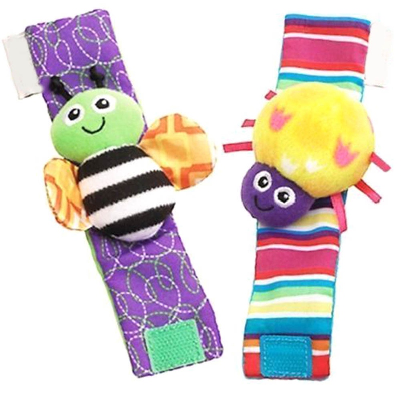 New Lamaze Rattle Set /Baby Sensory Toy Socks/Wrist Rattles Bracelet 