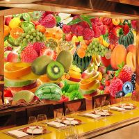 【cw】 Custom Size Wallpaper Fruit Mural Restaurant Store Backdrop Wall Papers ！