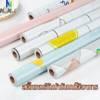 สติ๊กเกอร์กระดาษไฟร์วอลล์กันน้ำและกันน้ำมันแบบมีกาวในตัวสำหรับห้องครัวwallpaper 60*3 ม