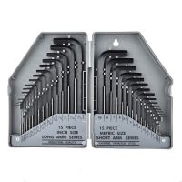 Industrial grade Flat L-type Hex Key Allen Wrench Screwdriver Set 0.028"- 38" Inch &amp; 0.7mm-10mm Professional Metric Spanner