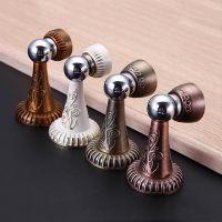 【LZ】 Antique Carved Mechanical Door Stops Door Stopper Quiet Door Holder Toilet Glass Door Catch Hidden Doorstop Furniture Hardware