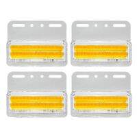 4ชิ้นเซ็ต Bright ไฟเลี้ยว LED 24V 56ไฟสัญญาณ LED รถบรรทุก COB Side Light Marker โคมไฟสำหรับรถยนต์ Trucks