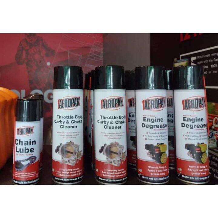【READY STOCK】 ♨AEROPAK Chain Lube, Engine Degreaser,Throttle Body