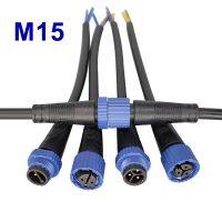 IP67 M15 2Pin 3Pin 4pin 5pin Waterproof Male Female Plug Connector AC/DC Industrial Aviation LED Power Cord Automobile Plug-in