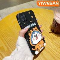 YIWESAN เคสสำหรับ Realme 8 4G Realme 8 Pro,เคสดีไซน์ใหม่บางสร้างสรรค์ลายการ์ตูนโดราเอมอนเคสนิ่มป้องกันขอบสี่เหลี่ยมเคสปลอกซิลิโคนเคสกันกระแทก