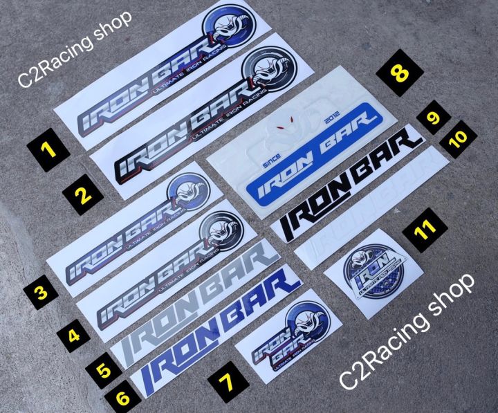 สติกเกอร์-ironbar-งานแท้-พร้อมส่งทุกแบบ-ราคาโรงงาน