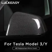 Cubierta De Espejo Retrovisor De Coche Para Tesla โมเดล3รุ่น Y, Accesorios Exteriores De Coche, ABS, Reemplazo De Carcasa De Esjo Retrovisor Lateral De Puerta/