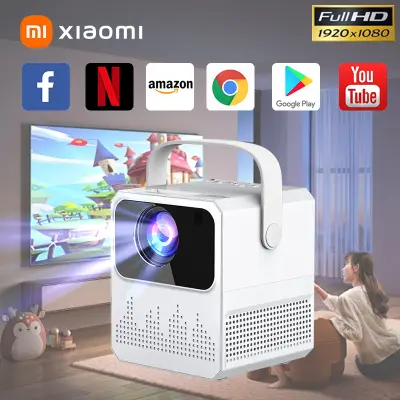 【100% ของแท้】Xiaomi T2 Mini โปรเจคเตอร์ 4K UHD wifi/5G รุ่นใหม่ล่าสุด Android11 เชื่อมต่อกับ projector เชื่อมต่อโทรศัพท์ Bluetooth พร้อมแอพ netlfix youtube google เครื่องฉายโปรเจคเตอ