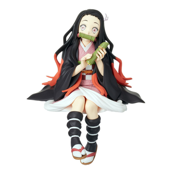 Demon Slayer Nezuko Onigiri Action FigureModel 16cm Zenitsu Kyoujurou Onigiri  Figure for Cover Cup Noodles Desktop Ornaments Car Ornaments PVC Material  New Design Anime Toys