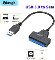 Elough Sata To USB 3 0 Adapter รองรับ2.5นิ้ว External SSD HDD Hard Drive SATA 3 22 Pin Sata 3 Cable สูงสุด6 Gbps Cabo Sata