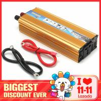 ตัวแปลงเครื่องแปลงไฟไซน์เวฟสำหรับรถยนต์แบบพกพา2000W DC 24V เป็น AC 220V