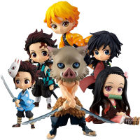 14CM Demon Slayer Anime Figure Kawill Kimetsu No Yaiba Kamado Tanjirou Hashibira Inosuke Action Figurine Collection Manga Toys