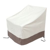 2 Pack Patio Adirondack Chair Cover 31X33X36 Inch Heavy Duty Outdoor Cover 420D, Waterproof Outdoor Lawn Patio Furniture Covers, Beige