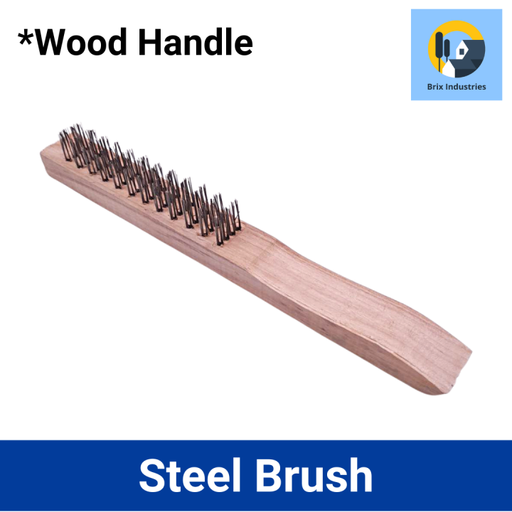 Steel Brush Wooden Handle Ordinary Copper Wire Brush Brix Industries ...