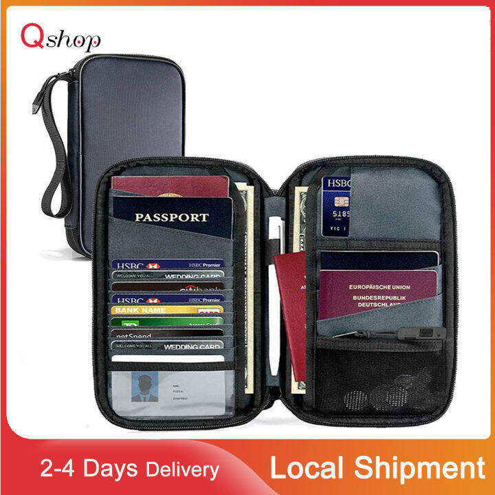 RFID Passport Holder Waterproof Ticket Holder Document Organizer Up to