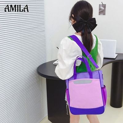 AMILA กระเป๋าแมสเซ็นเจอร์สะพายไหล่ของเด็กกระเป๋าเยียวยา,กระเป๋านักเรียนระดับประถมศึกษาสำหรับสถาบันการฝึกอบรมระดับการแก้ไข