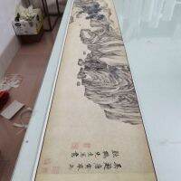 Tang Yin, Tang Bohu,ภาพจิตรกรรมจีนแท้,ภาพวาดเครนดื่ม,ป้ายภูมิทัศน์โบราณ,ไมโครสเปรย์ความละเอียดสูง,สำเนาโบราณและการตกแต่ง