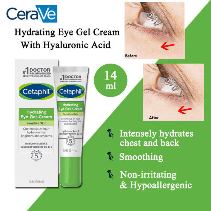 Cetaphil Hydrating Eye GelCream 14 ml Daily OilFree Hydrating Face