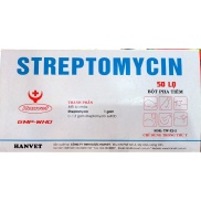 STREPTOMYCIN 1g hanvet Bột pha dùng cho động vật. Hộp 50 lọ