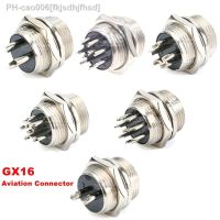 1 pcs GX16 2P 3P 4P 5P 6P 7P 8 9 10 Pin Panel Mount Circular Metal Aviation Connector Adapter Male Female Plug Metal Socket