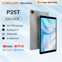 Teclast P25T แอนดรอยด์12 10.1นิ้ว IPS 4GB RAM 64GB รอม Wi-Fi 6 BT5.0 5000 Mah Type-C Quad Core A133กล้องคู่สี่คอร์