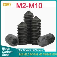 Kelas 12.9 Hitam Baja Karbon Hex Hexagon Allen Kepala Soket Sekrup Kerucut Titik Lundi Set Sekrup Baut M2 M2.5 M3 M4 M5 M6 M8 M10