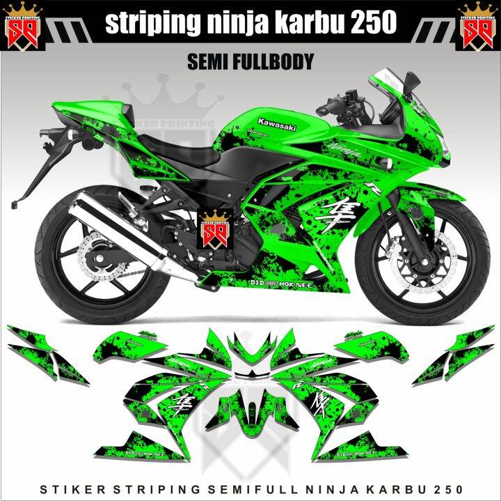 striping-variasi-ninja-250-carbu-decal-sticker-ninja-karbu-250