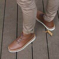 dleys X HOOBS BROWN - Mens Casual Leather Boots Mens Chukka Casual Boots Original Casual