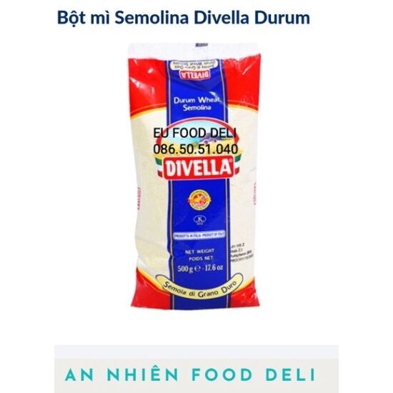 Bột mì semolina durum wheat hiệu divella túi 500 gram - ảnh sản phẩm 4