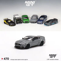 MINI GT 1:64 Model Car F Mustang GT LB-Works Alloy Die-Cast #470 LHD Grey