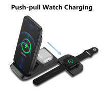 30W Fast Wireless Charger Stand สำหรับ 13 12 11 XS XR X 8 3 In 1แท่นชาร์จสำหรับ 7 6 SE Pro