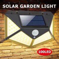 โปรโมชั่น ไฟเซ็นเซอร์ ไฟโซล่าเซล ไฟหน้าบ้าน Goodland 100 LED Solar Light Outdoor Solar Lamp Powered ราคาถูก โซล่าเซลล์ ไฟโซล่าเซลล์ ไฟแสงโซล่าเซล ไฟแสงอาทิตย์