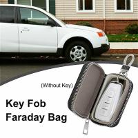 ▧ Premium Faraday Box Protect Your Key Fob Rfid Signal Blocking Bag Pu Leather Anti-theft Pouch Anti-hacking Case Blocker