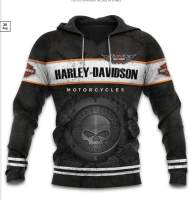 （ALL IN STOCK XZX）  3d harley-davidson hoodies 08  (Free customized name logo for private chat, can be changed with or without zipper)