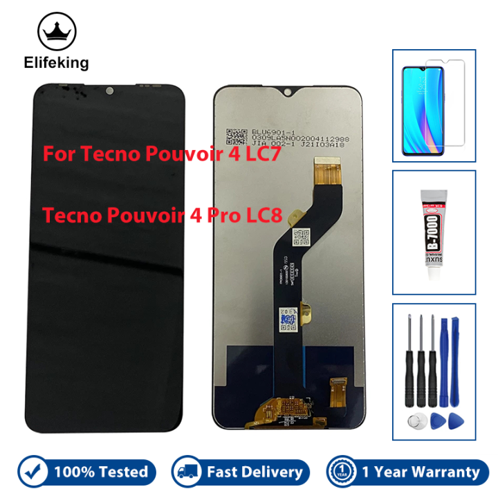 tecno lc8 touch glass