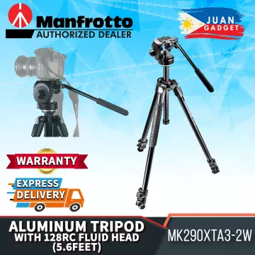 Trépied en aluminium Manfrotto MVH500AH,190X Alu Video Kit