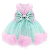 1-5 Year Baby Girl Princess Flower Wedding Party Dress Eveving Kids Gown Dresses For Toddler Kids Children Christmas Clothing