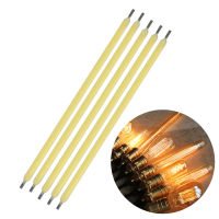 10PCS ชิป LED 3V 68Mm Hard Filament Edison Bulb Lamp Parts หลอดไฟ LED Incandescent Light อุปกรณ์เสริมไดโอด Warmwhite