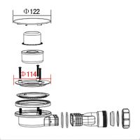 Talea Drain European Shower Room Downcomer Shower Waste Drainage Accessories Floor Drainer for Shower Room QF009  by Hs2023