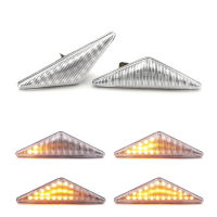 2 Pieces Cleare Dynamic Flowing LED Side Marker Signal Light For Ford Mondeo 2000-2006 Focus MK1 Sequential Blinker Lamp