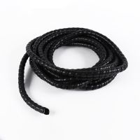 2M Long 8/10/12mm Cable Protection Sleeving Spiral Wound Flexible Wire Organizer Insulation Sleeve Wire Winding Protector Cable Management