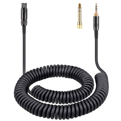 ✎✽ Mini XLR 3-Pin 6.35mm Replacement Spring Cable Extension Cord For AKG K141 K171 K175 K181 K240 K240S K271 K271s MKII Headphones