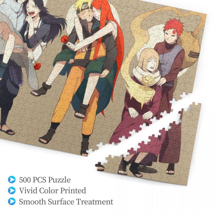 naruto-uzumaki-sasuke-uchiha-kushina-uzumaki-and-karura-wooden-jigsaw-puzzle-500-pieces-educational-toy-painting-art-decor-decompression-toys-500pcs