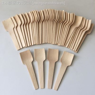 【CW】❇♞△  100pcs Disposable Wood Dessert Spoons 7cm Flatware Eco-friendly Table