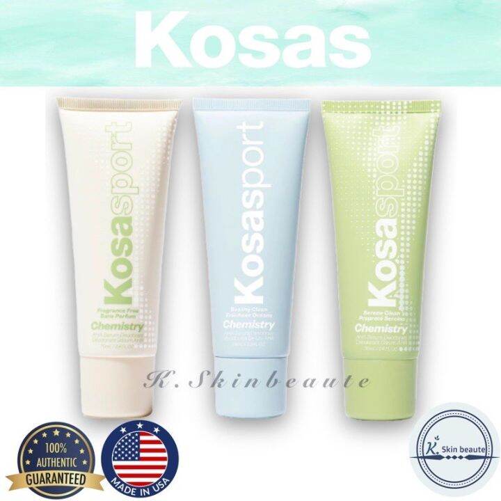 KOSAS Chemistry AHA serum deodorant •KOSAsport• fragrance free / beachy