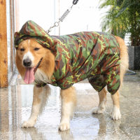 Camouflage s Dog Raincoat Jumpsuit Rain Coat for Dogs Cloak Lador Waterproof Golden Retriever Jacket Breathable