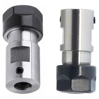 1x ER11 Collet Chuck Motor Shaft Extension Rod Spindle Collet &amp; 1Pcs C20 Er16 32L 8mm Spindle Motor Clamp Rod