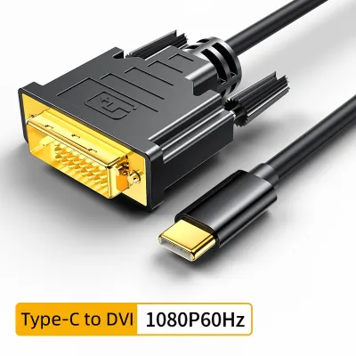Unnlink USB C Ke Kabel DVI 1080P Mirroring Type-c Converter Ponsel Tablet Laptop PC Ke Layar Proyektor Monitor TV