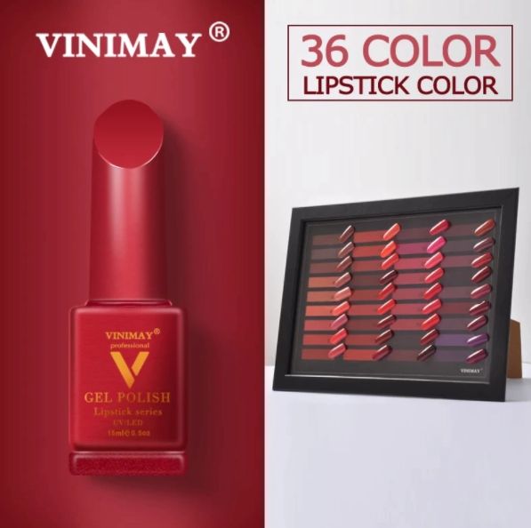 พร้อมส่ง-สีทาเล็บ-ยาทาเล็บ-vinimay-ของแท้-100-ขวดแดง-เซ็ท-a-1-18สี-ขนาด-15ml-by-vnm-thailand